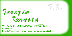 terezia kurusta business card